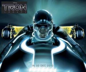 yapboz Tron: Legacy, Sam Flynn inanılmaz uçan motosiklet